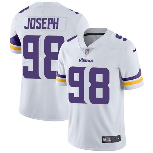 Men 2019 Minnesota Vikings 98 Linval Joseph White Nike Vapor Untouchable Limited NFL Jersey